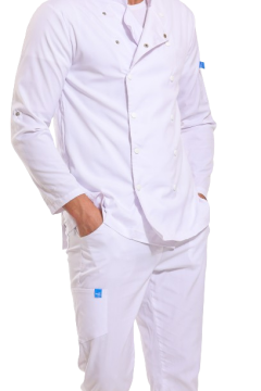 ŞEF CEKET - Unisex Likralı Beyaz