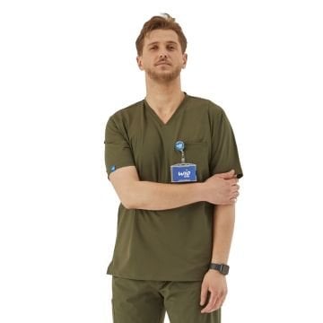 IMPERIAL JOGGER - Erkek Likralı Haki Üniforma Üst