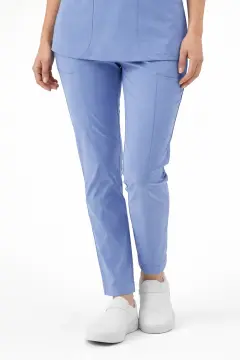 IMPERIAL LAVANDER - KADIN LİKRALI BUZ MAVİSİ ÜNİFORMA TAKIMI (KMR57)