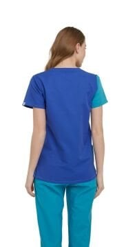 SELEN- Kadın Koton Turkuaz Üniforma Takımı