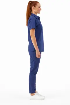 IMPERIAL FARTUNA - KADIN LİKRALI LACİVERT ÜNİFORMA TAKIMI (KMR57)