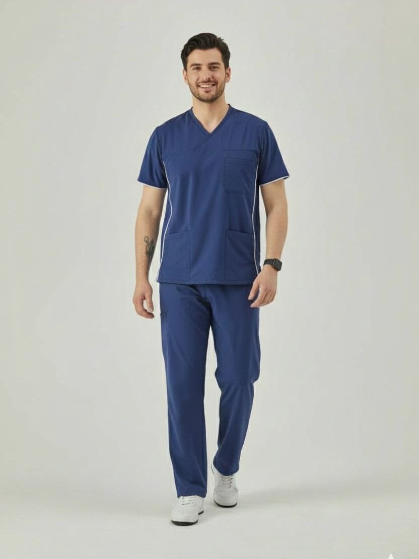 IMPERIAL ASSOS - ERKEK LİKRALI LACİVERT ÜNİFORMA TAKIMI