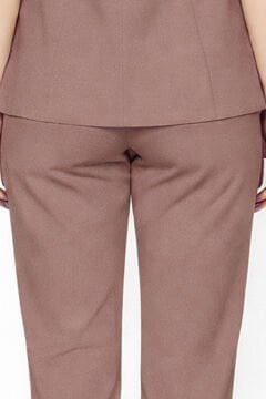 İmperial - Kadın Basıc Likralı Medikal Pantolon Doktor Hemşire Hastane Pantolon - Gül Pembe