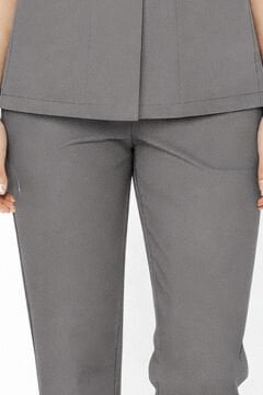 İmperial - Kadın Basıc Likralı Medikal Pantolon Doktor Hemşire Hastane Pantolon - Koyu Gri