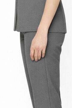 İmperial - Kadın Basıc Likralı Medikal Pantolon Doktor Hemşire Hastane Pantolon - Koyu Gri