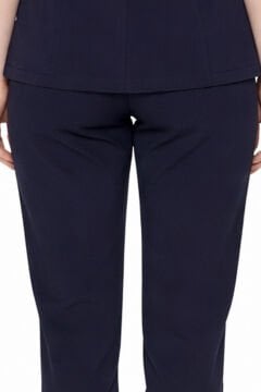 İmperial - Kadın Basıc Likralı Medikal Pantolon Doktor Hemşire Hastane Pantolon - Lacivert