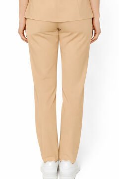 İmperial - Kadın Basıc Likralı Medikal Pantolon Doktor Hemşire Hastane Pantolon - Bej