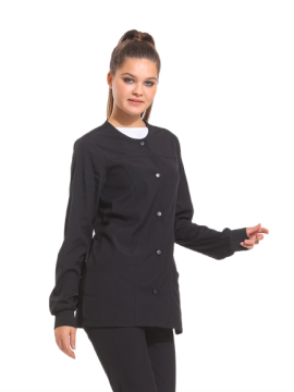 CEKET- Unisex Likralı Siyah Medikal Ceket