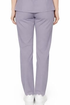 İmperial - Kadın Basıc Likralı Medikal Pantolon Doktor Hemşire Hastane Pantolon - Lila