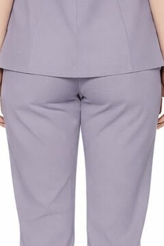 İmperial - Kadın Basıc Likralı Medikal Pantolon Doktor Hemşire Hastane Pantolon - Lila