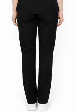 İmperial - Kadın Basıc Likralı Medikal Pantolon Doktor Hemşire Hastane Pantolon - Siyah