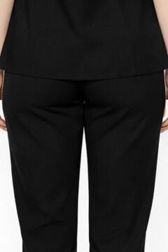 İmperial - Kadın Basıc Likralı Medikal Pantolon Doktor Hemşire Hastane Pantolon - Siyah