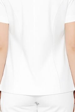 İmperial - Kadın Basıc Likralı Medikal Pantolon Doktor Hemşire Hastane Pantolon - Beyaz