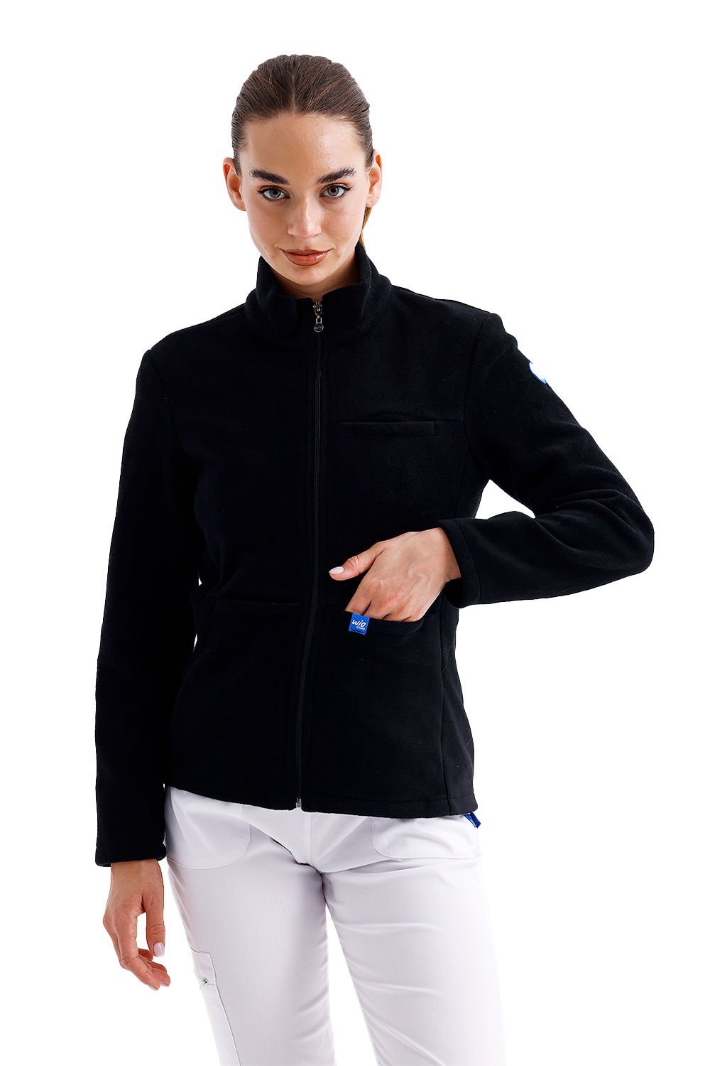 SİYAH KADIN POLAR CEKET