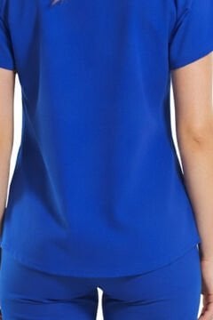 SANEM- Kadın Likralı Royal Mavi Üniforma Takımı