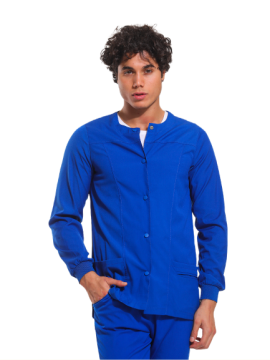 CEKET- Unisex Likralı Royal Mavi Medikal Ceket