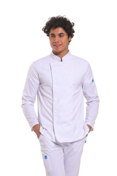 ŞEF CEKET - Unisex Likralı Beyaz