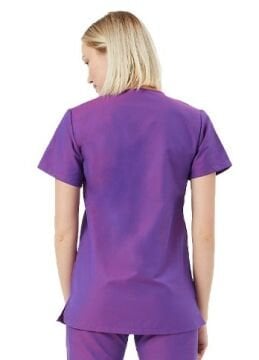 BASIC Kadın Koton Mor Üniforma Üst