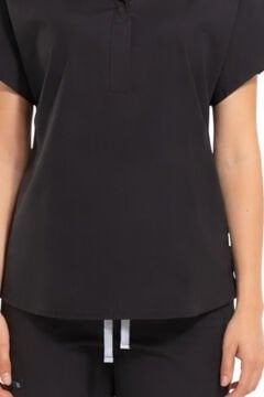 SANEM- Kadın Likralı Siyah Üniforma Takımı