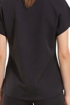 SANEM- Kadın Likralı Siyah Üniforma Takımı