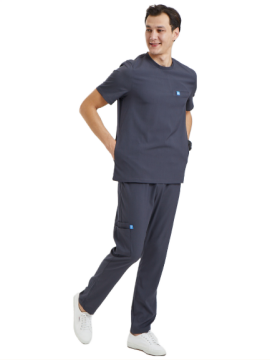 CERES- Erkek Likralı Koyu Gri Üniforma Takımı