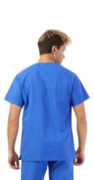 BASIC Erkek Koton Turkuaz Üniforma L - LACİVERT