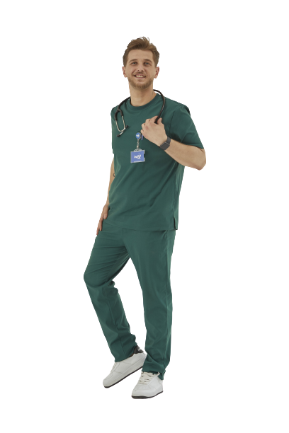 CERES- Erkek Likralı Yeşil Üniforma Takım