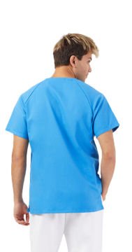 BASIC Erkek Koton Turkuaz Üniforma M - TURKUAZ BEYAZ