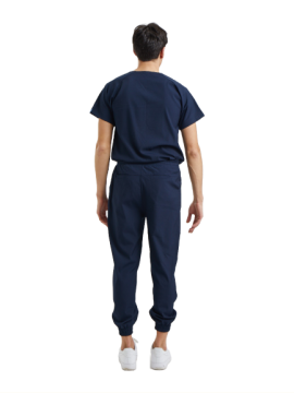 JOGGER- Erkek Likralı Lacivert Üniforma Takımı