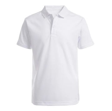 PAMUKLU POLO TİŞÖRT- Unisex Beyaz