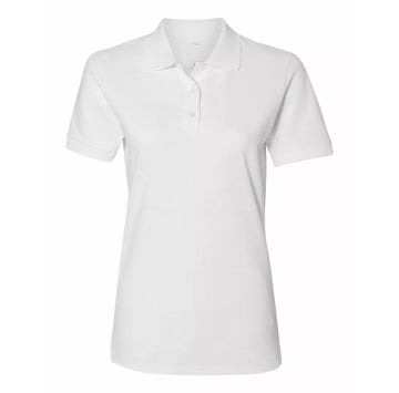 PAMUKLU POLO TİŞÖRT- Unisex Beyaz