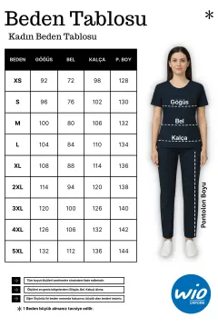 JOGGER- Kadın Likralı Koyu Gri Üniforma Üst