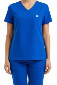 JOGGER- Kadın Likralı Royal Mavi Üniforma Üst