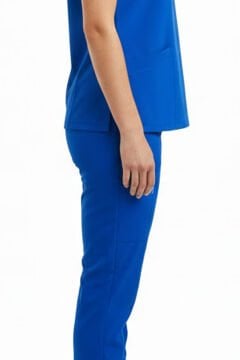 JOGGER- Kadın Likralı Royal Mavi Üniforma Üst