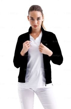 IMPERIAL KADIN FERMUARLI CEKET SİYAH