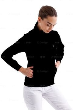 IMPERIAL KADIN FERMUARLI CEKET SİYAH