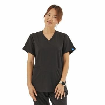 IMPERIAL BASIC- KADIN LİKRALI SİYAH ÜNİFORMA ÜST