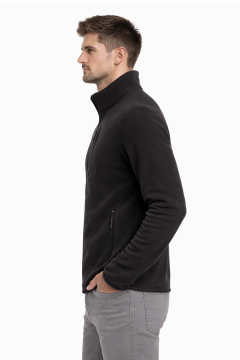 Siyah Polar Ceket Unisex – Yumuşak, Hafif ve Sıcak Tutan Polar