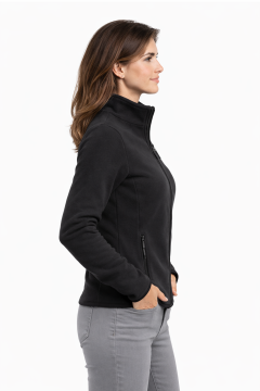 Siyah Polar Ceket Unisex – Yumuşak, Hafif ve Sıcak Tutan Polar