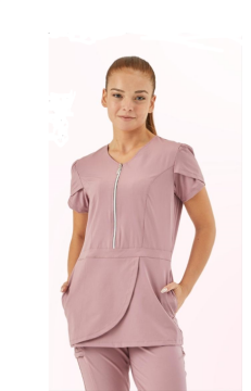 BERRY- KADIN LİKRALI ROSE  ÜNİFORMA ÜST