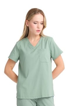 JOGGER- Kadın Likralı Mint Yeşili Üniforma Üst